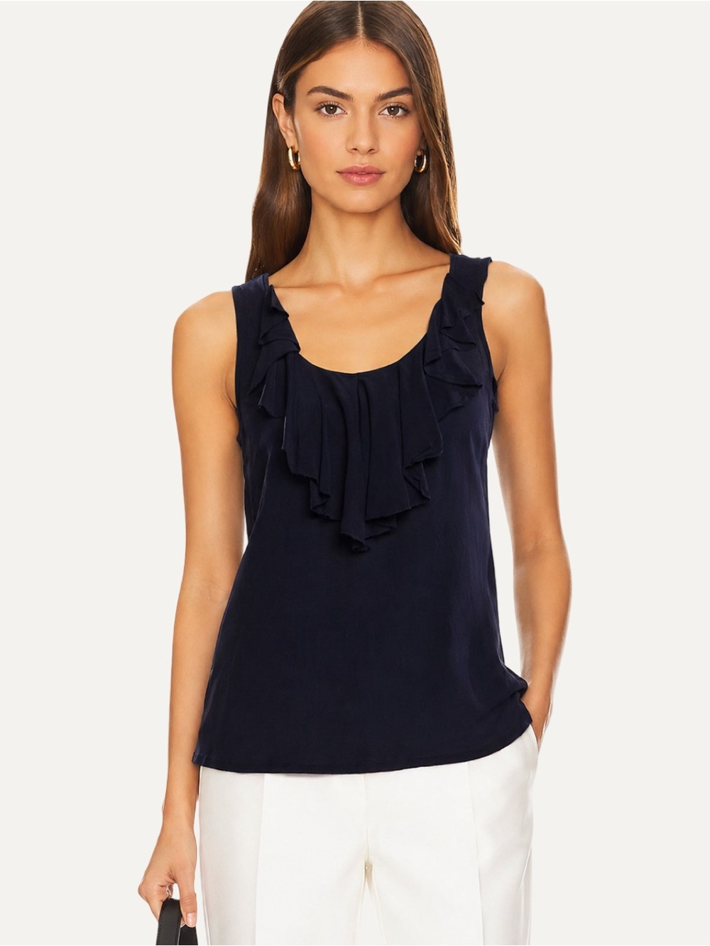 Tory Burch Silk Scoop Neck Tank